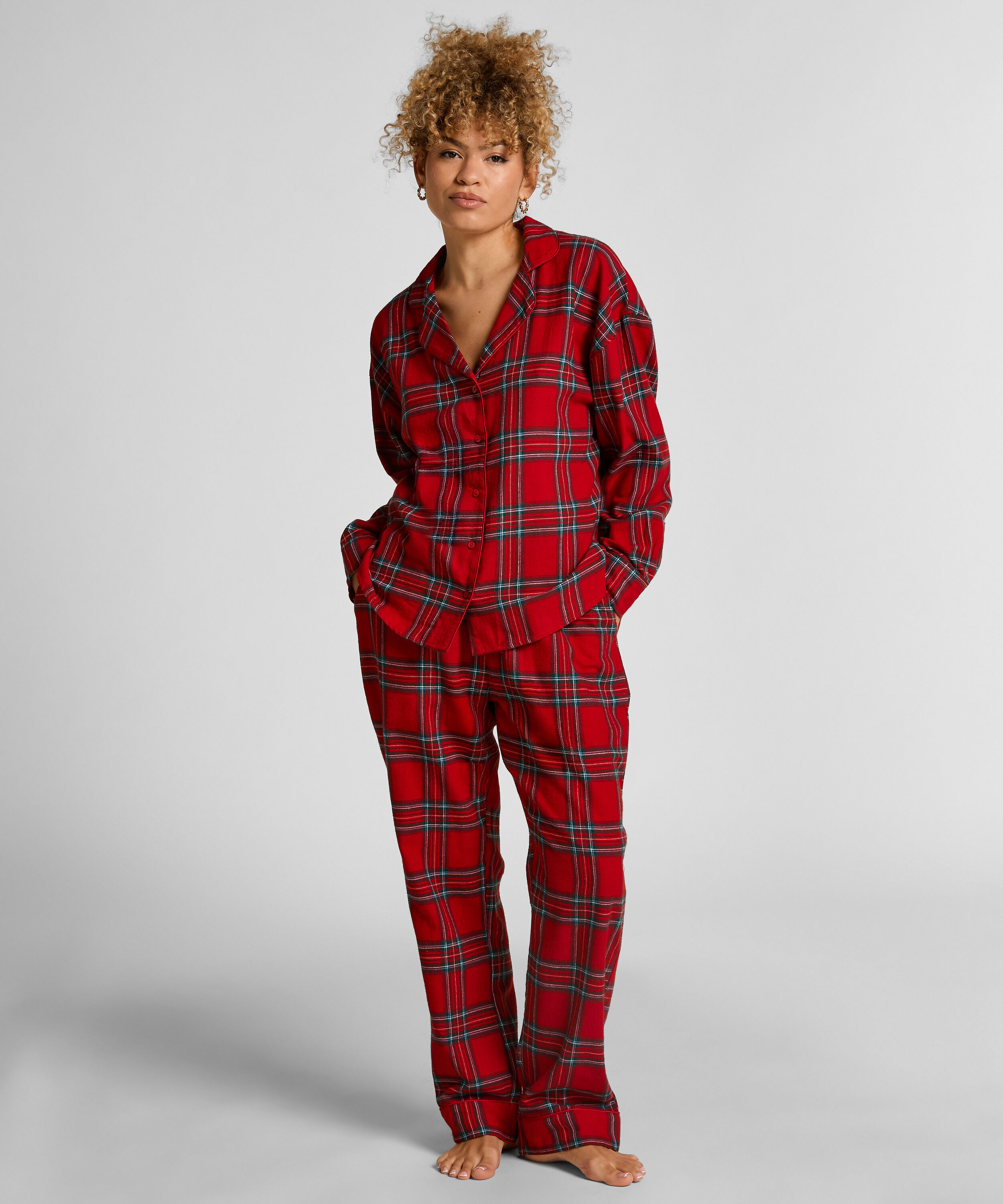 Petite Pyjamahose Flanell, Rot Petite Pyjamahose Flanell, Rot