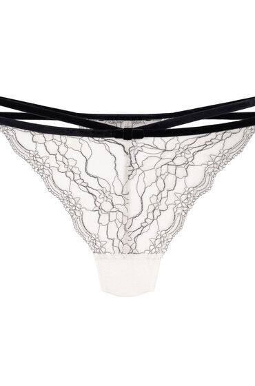 Thumbnail - Hunkemöller Agnes String mit hohem Bein Weiß