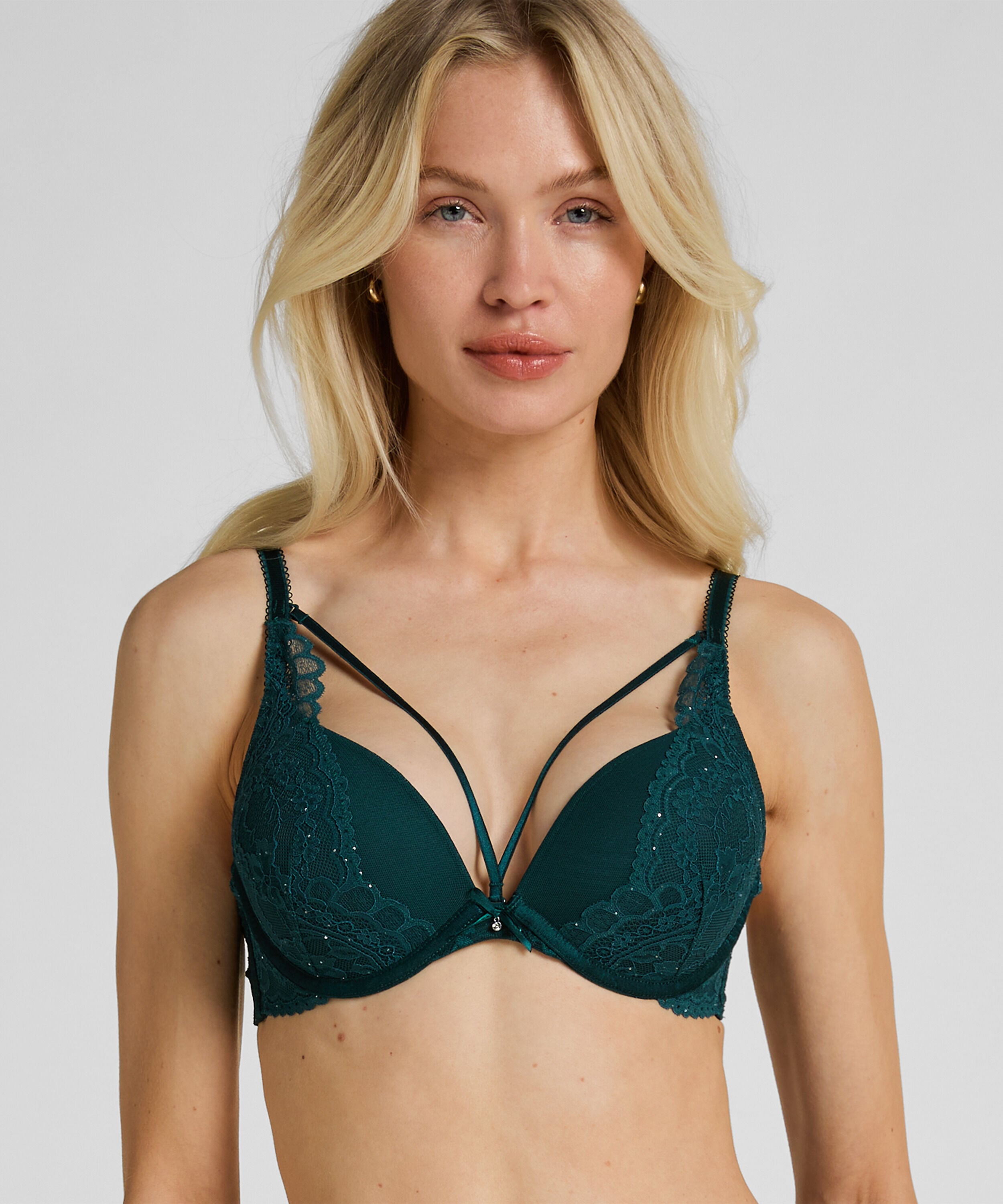 Vorgeformter Push-up-Bügel-BH Isadora, Grün Vorgeformter Push-up-Bügel-BH Isadora, Grün