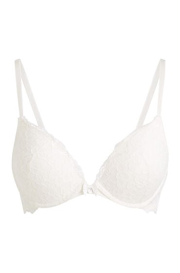 Thumbnail - Hunkemöller Vorgeformter Push-up-Bügel-BH Marine Weiß