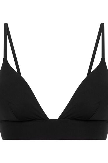 Thumbnail - Hunkemöller Triangel Bralette Smooth Schwarz