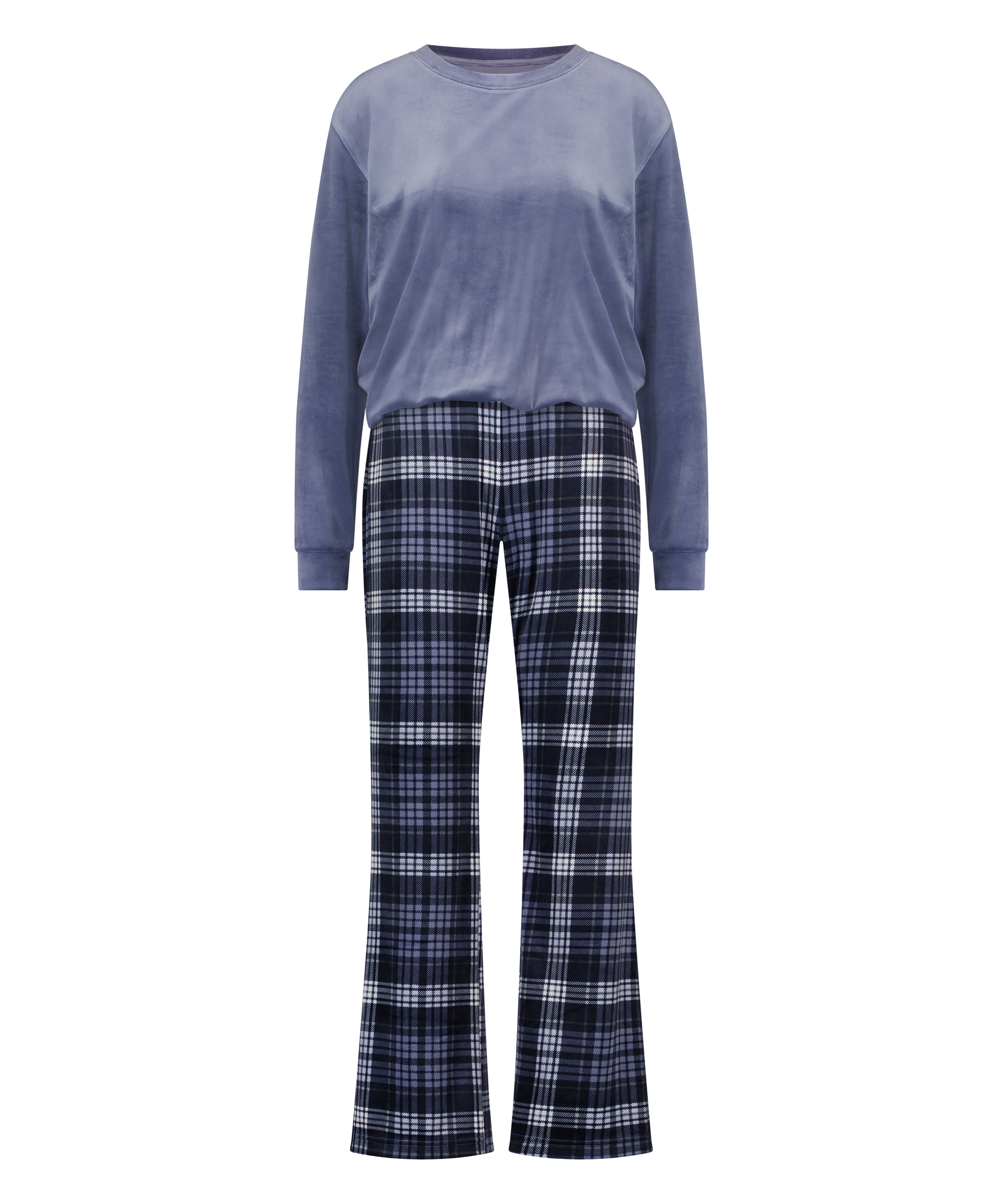 Pyjama-Set mit Tasche, Blau, main