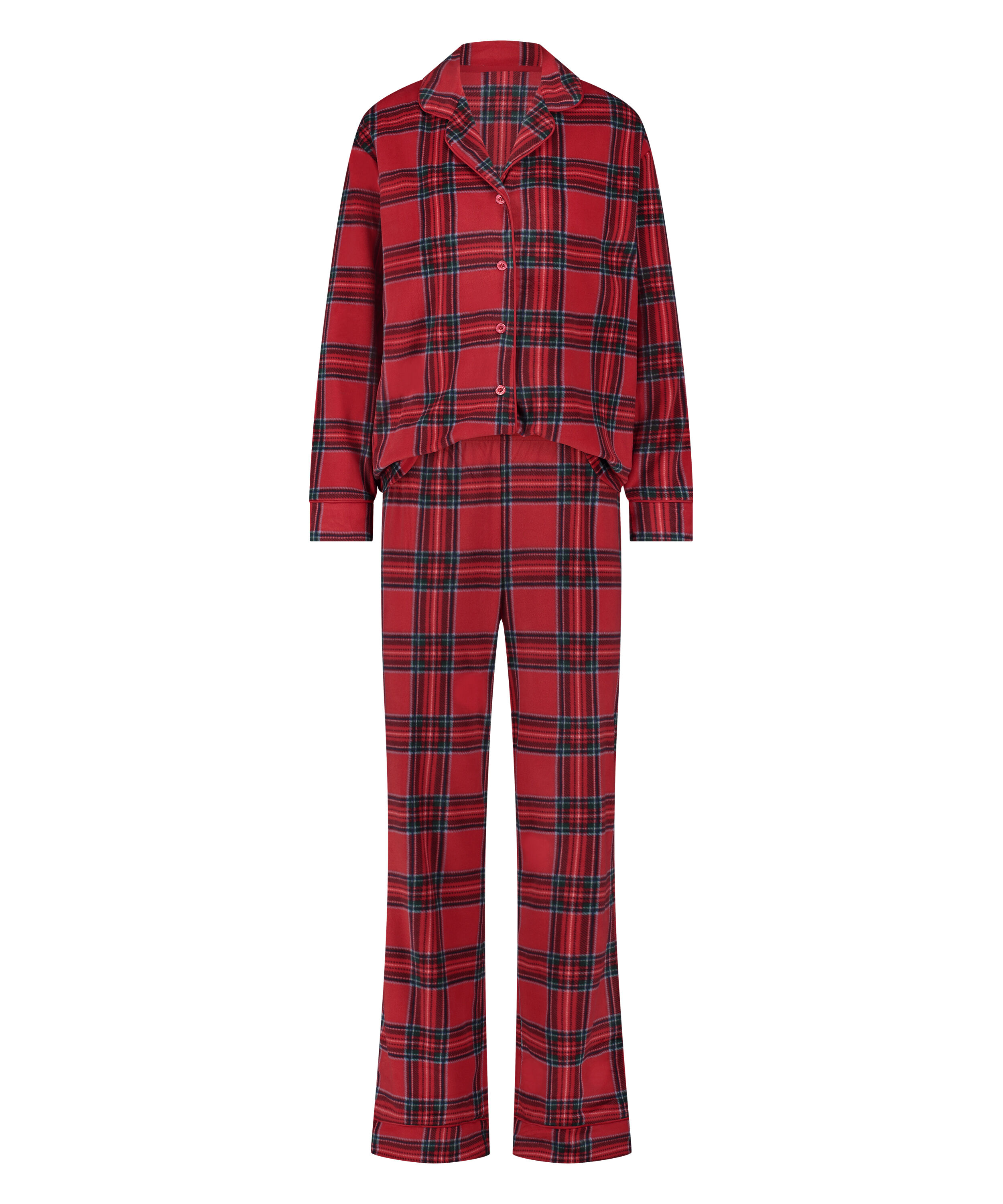 Pyjamaset Fleece, Rot Pyjamaset Fleece, Rot