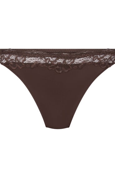Thumbnail - Hunkemöller String Lace & Shine Braun