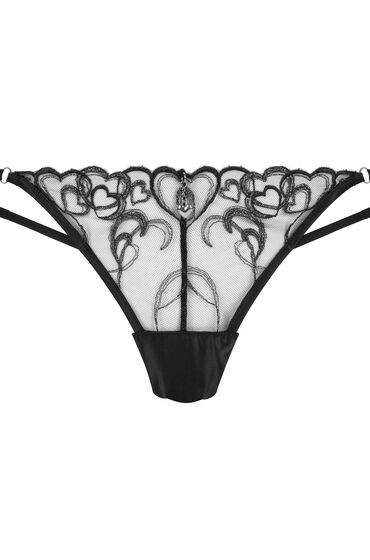 Thumbnail - Hunkemöller High-Leg String Scarlett Schwarz