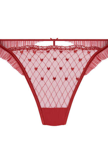 Thumbnail - Hunkemöller Cordelie String mit hohem Beinausschnitt Rot