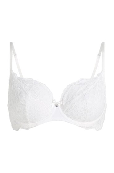 Thumbnail - Hunkemöller Unwattierter Bügel-BH Marine Weiß