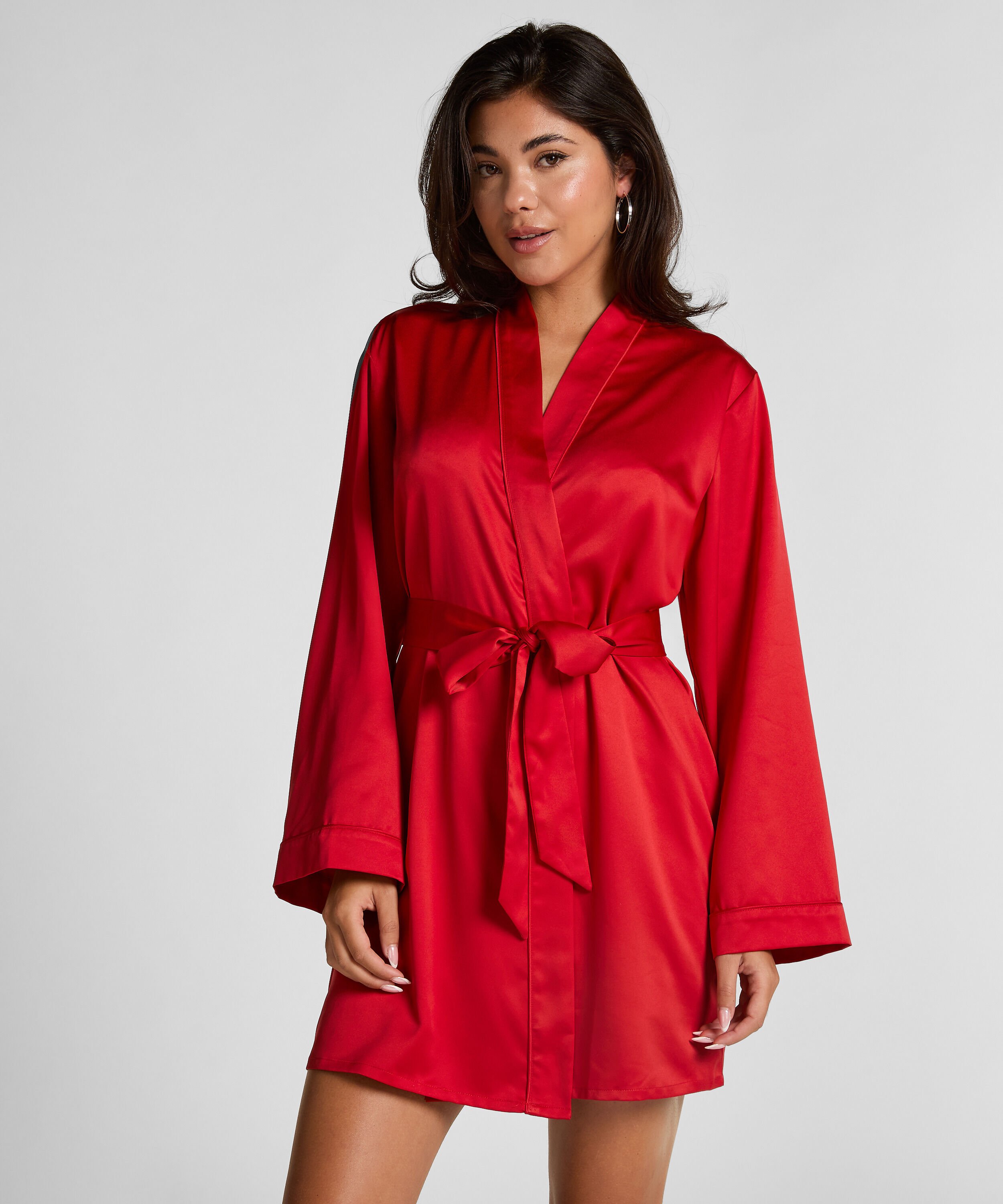 Kimono Satin, Rot Kimono Satin, Rot