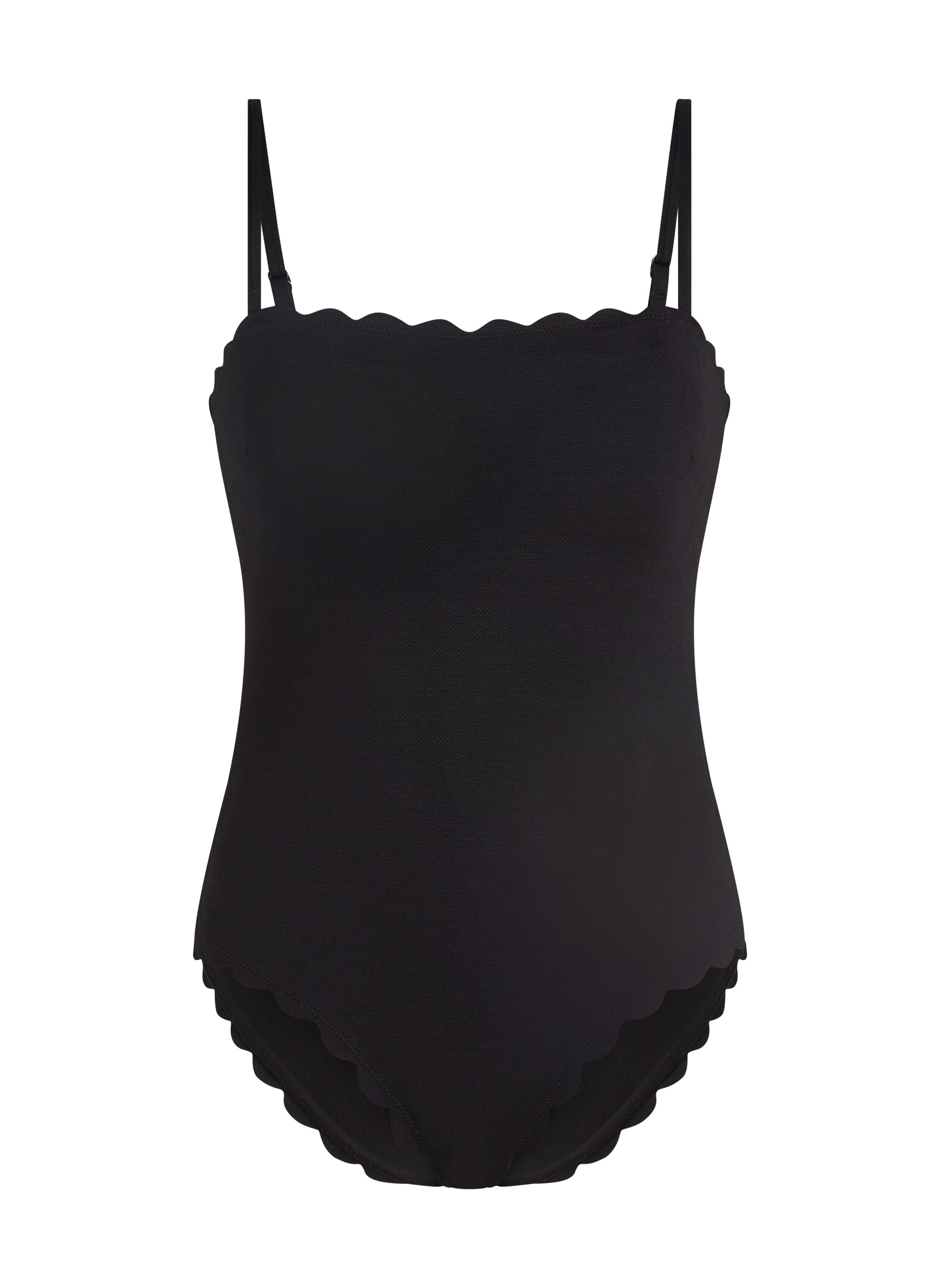 Badeanzug Bandeau Scallop