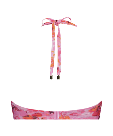 Bikini-Oberteil Floral Cup E +, Rosa
