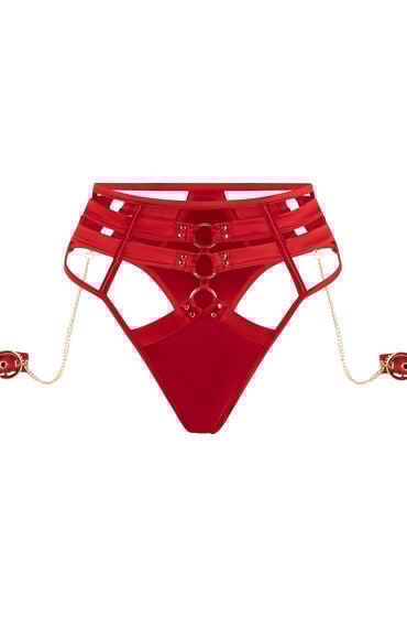 Thumbnail - Hunkemöller Tanga mit hoher Taille und hohem Beinausschnitt Noeki Rot