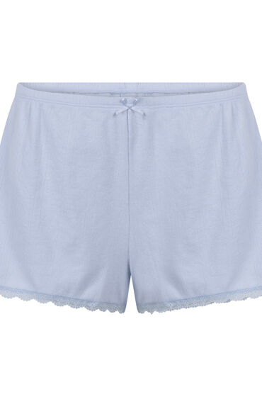 Thumbnail - Hunkemöller Pointelle-Shorts Blau