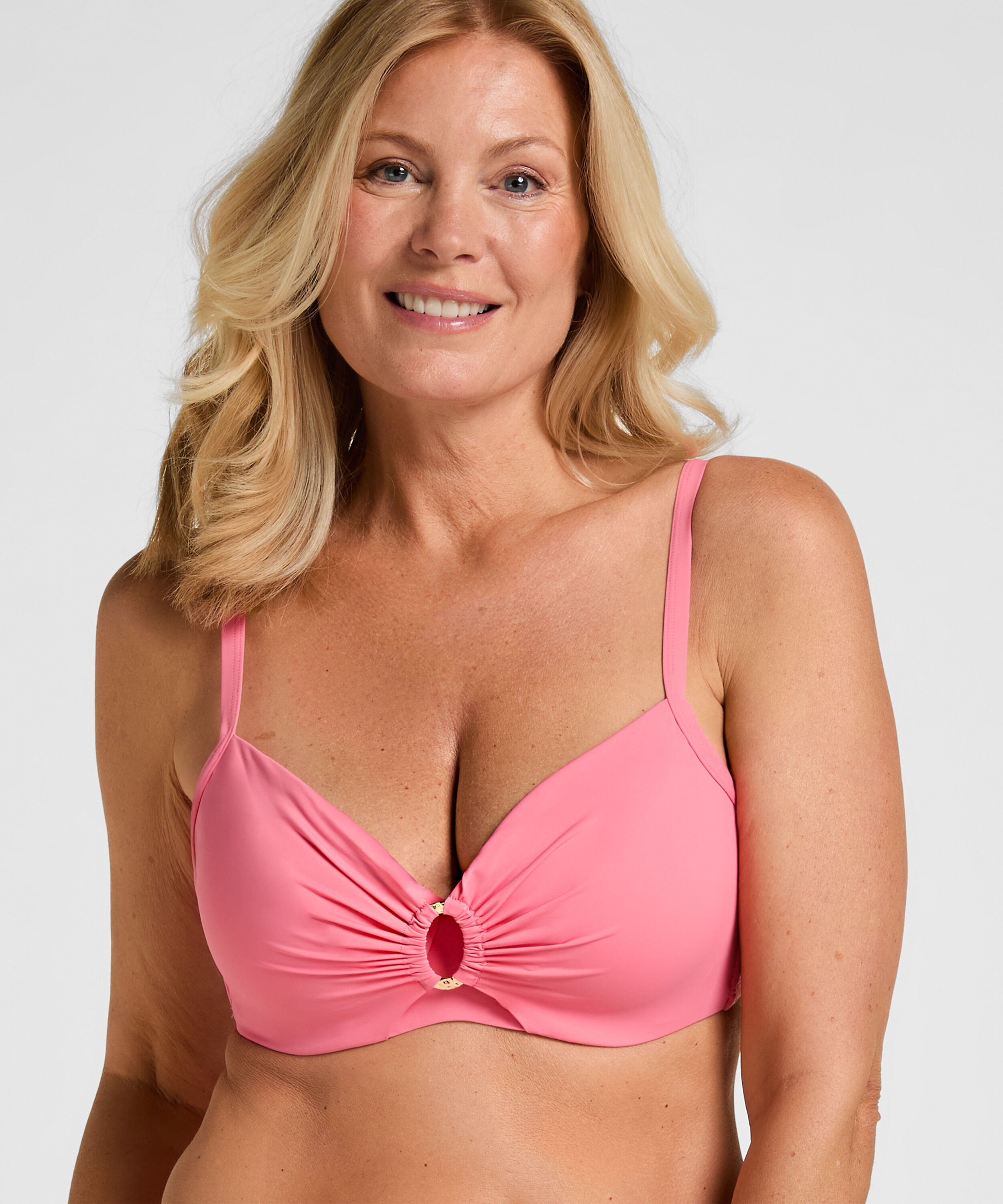 Nicht-vorgeformtes Bügel-Bikini-Top Luxe, Rosa Nicht-vorgeformtes Bügel-Bikini-Top Luxe, Rosa