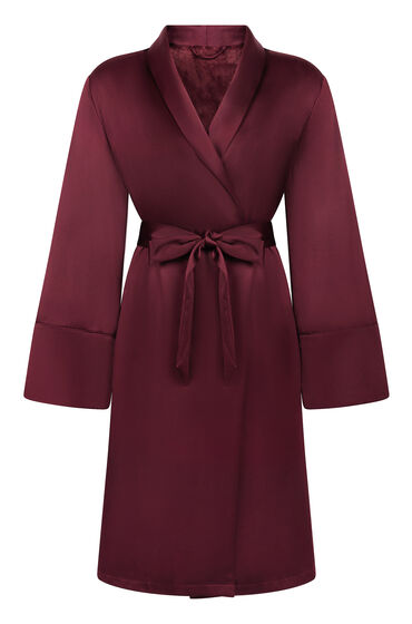 Thumbnail - Hunkemöller Bademantel Satin Fleece Rot