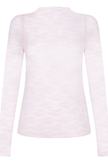 Thumbnail - Hunkemöller Top aus Allover-Spitze Rosa