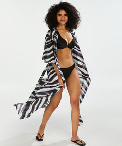 Langer Kimono Zebra, Schwarz