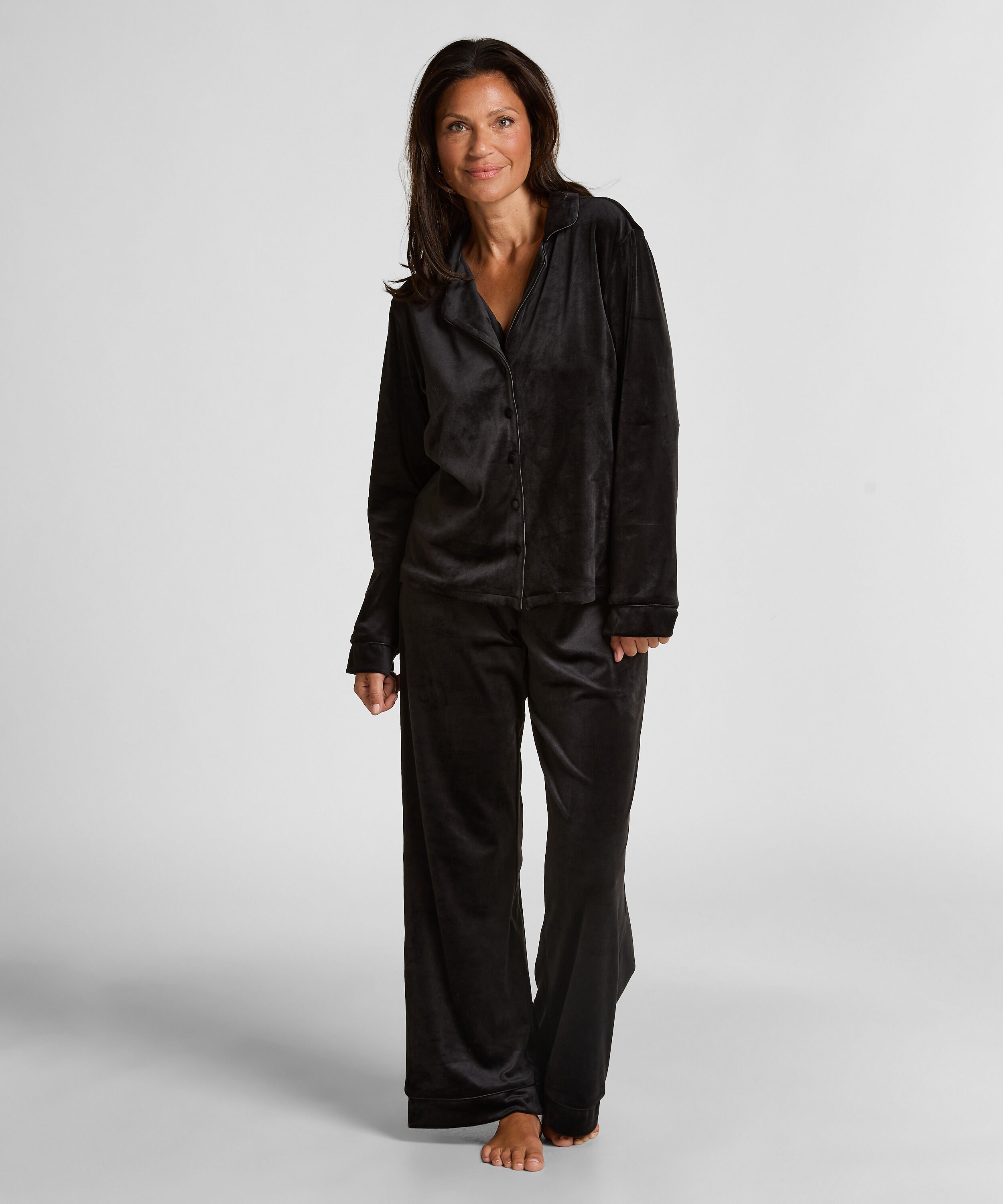 Langarmjacke Velours