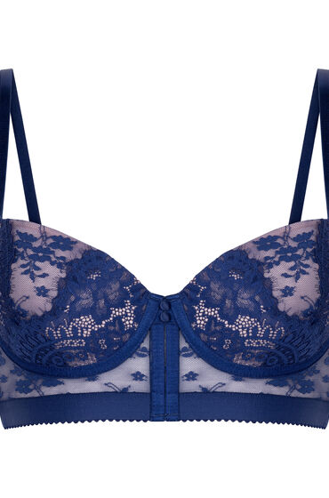Thumbnail - Hunkemöller Vorgeformter Longline-Bügel-BH Lou Blau
