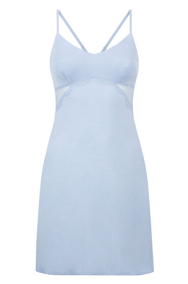 Thumbnail - Hunkemöller Nova Slipdress Jersey Blau