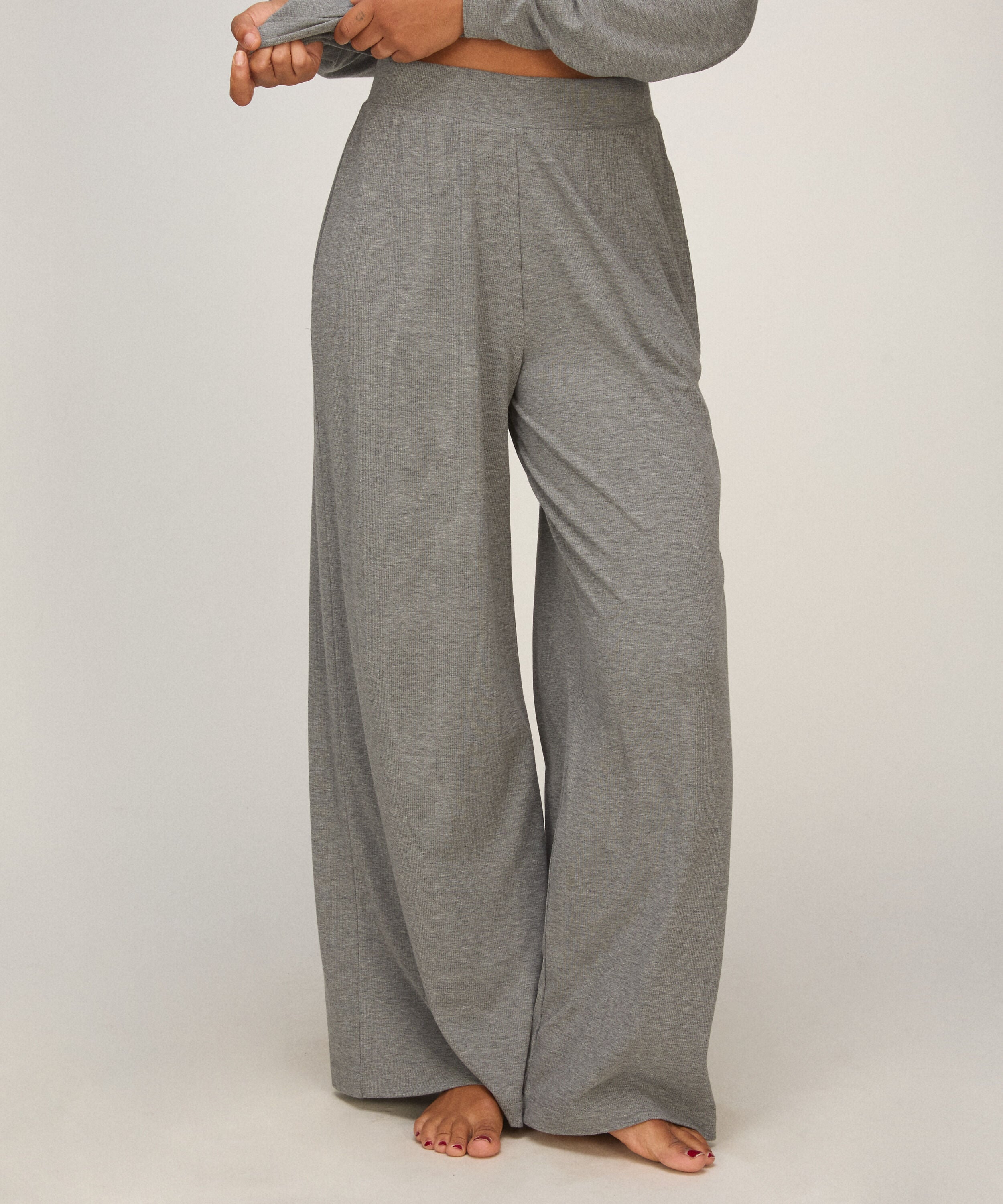 PANT WL PREMIUM RIB JERSEY, Grau