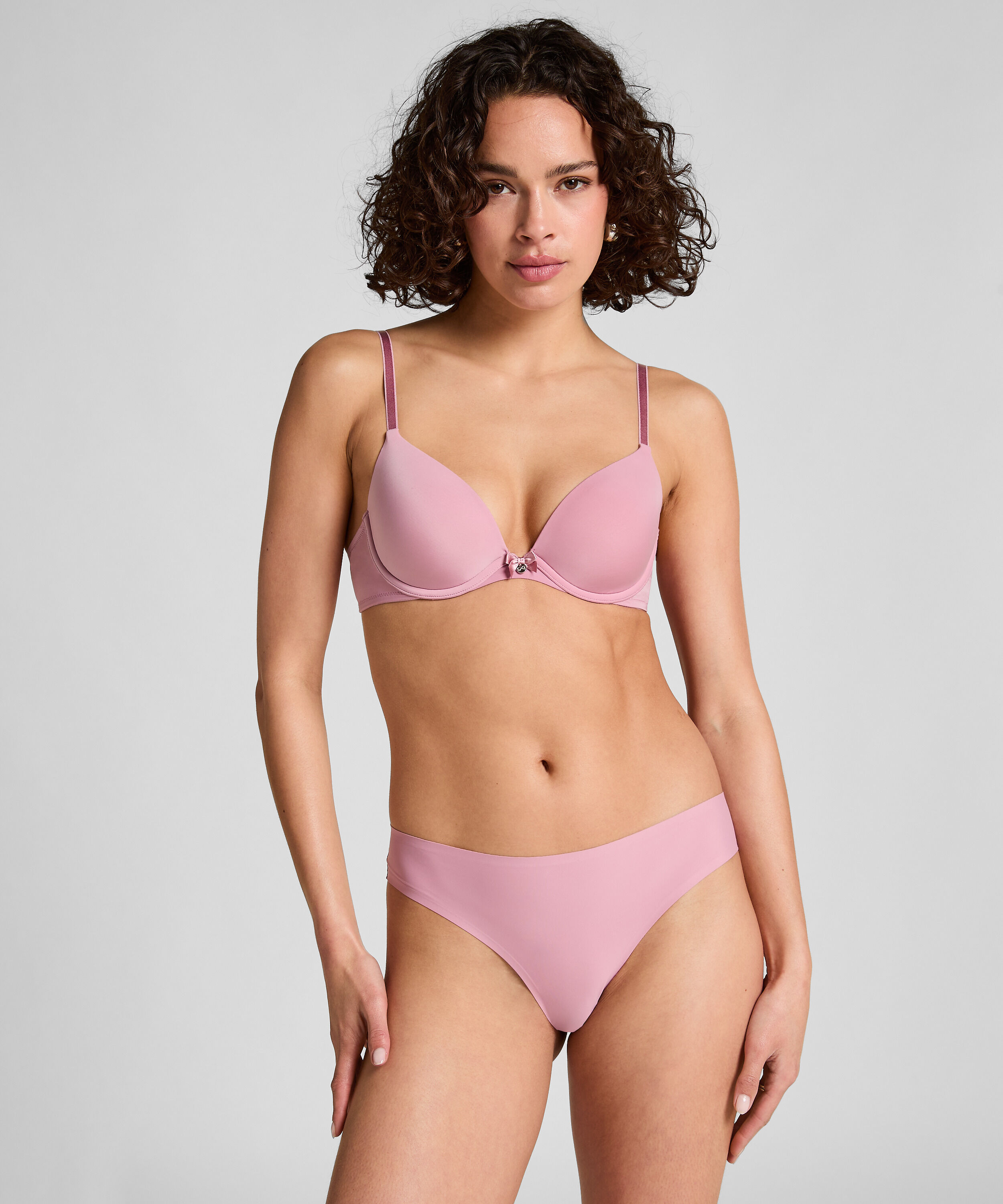 Invisible Brazilian Lace Back, Rosa Invisible Brazilian Lace Back, Rosa