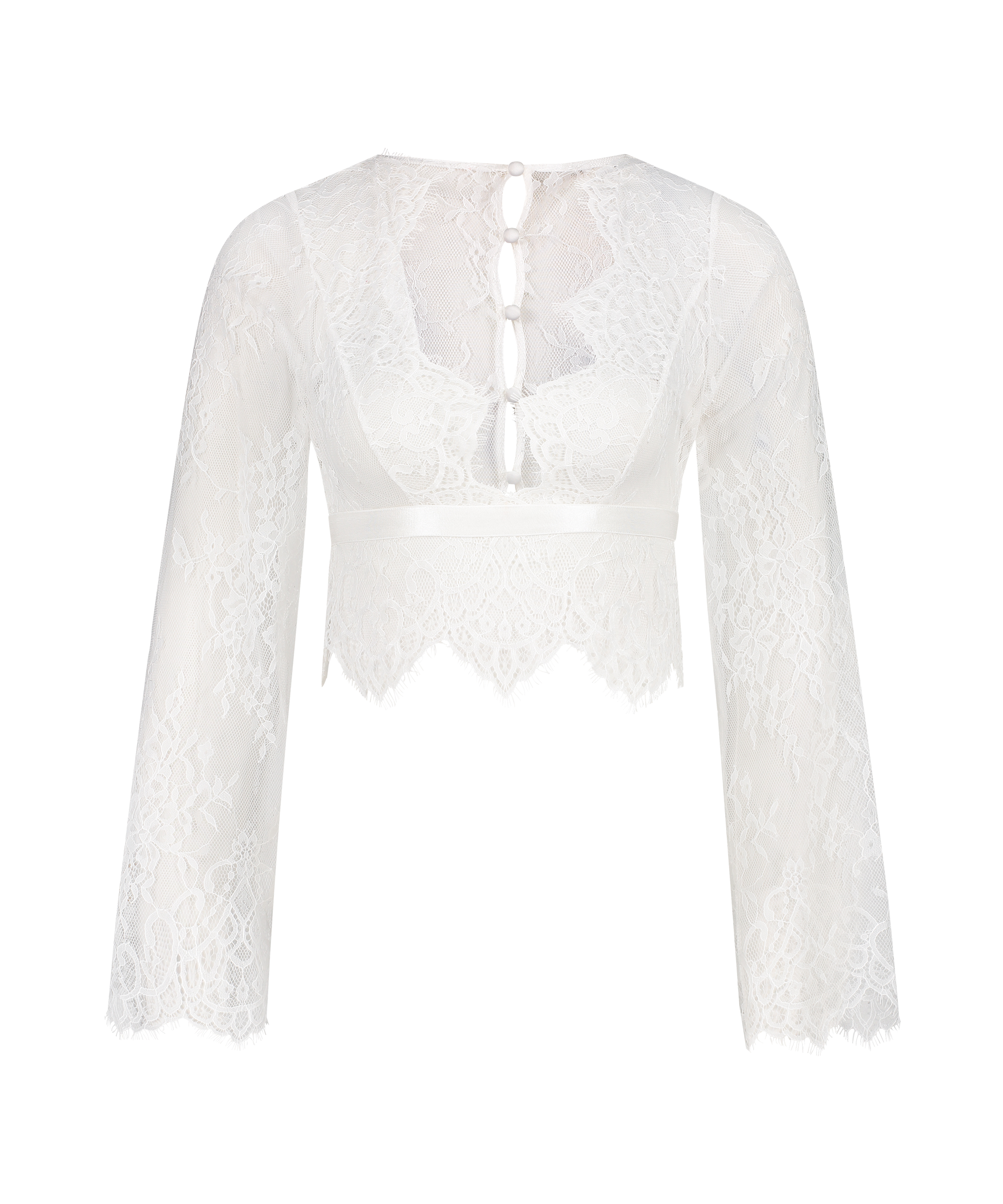 Top Allover Lace, Weiß, main