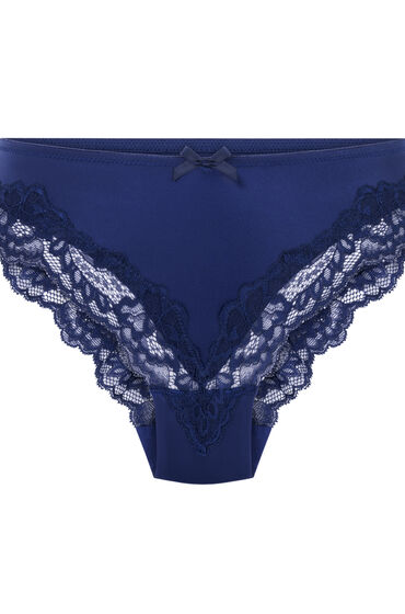 Thumbnail - Hunkemöller Brazilian Lace & Shine Blau
