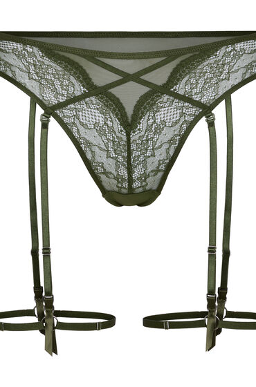 Thumbnail - Hunkemöller Isabelle High-Waist Highleg String Grün