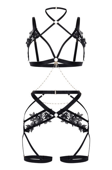 Thumbnail - Hunkemöller Applique Harness Schwarz