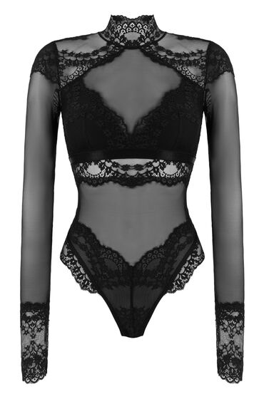 Thumbnail - Hunkemöller Body Daisy Schwarz