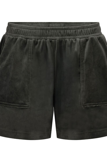 Thumbnail - Hunkemöller Shorts Velours Pocket Grün
