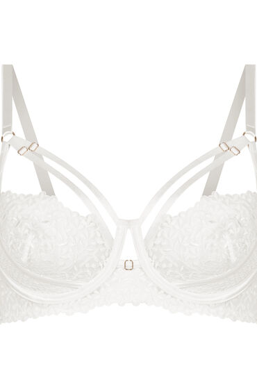 Thumbnail - Hunkemöller Kristina Longline-BH mit Bügel ohne Polsterung Weiß