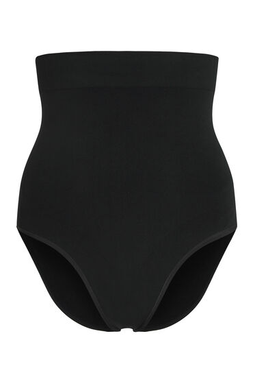 Thumbnail - Hunkemöller Nahtloser, hoch taillierter Slip Rio Schwarz