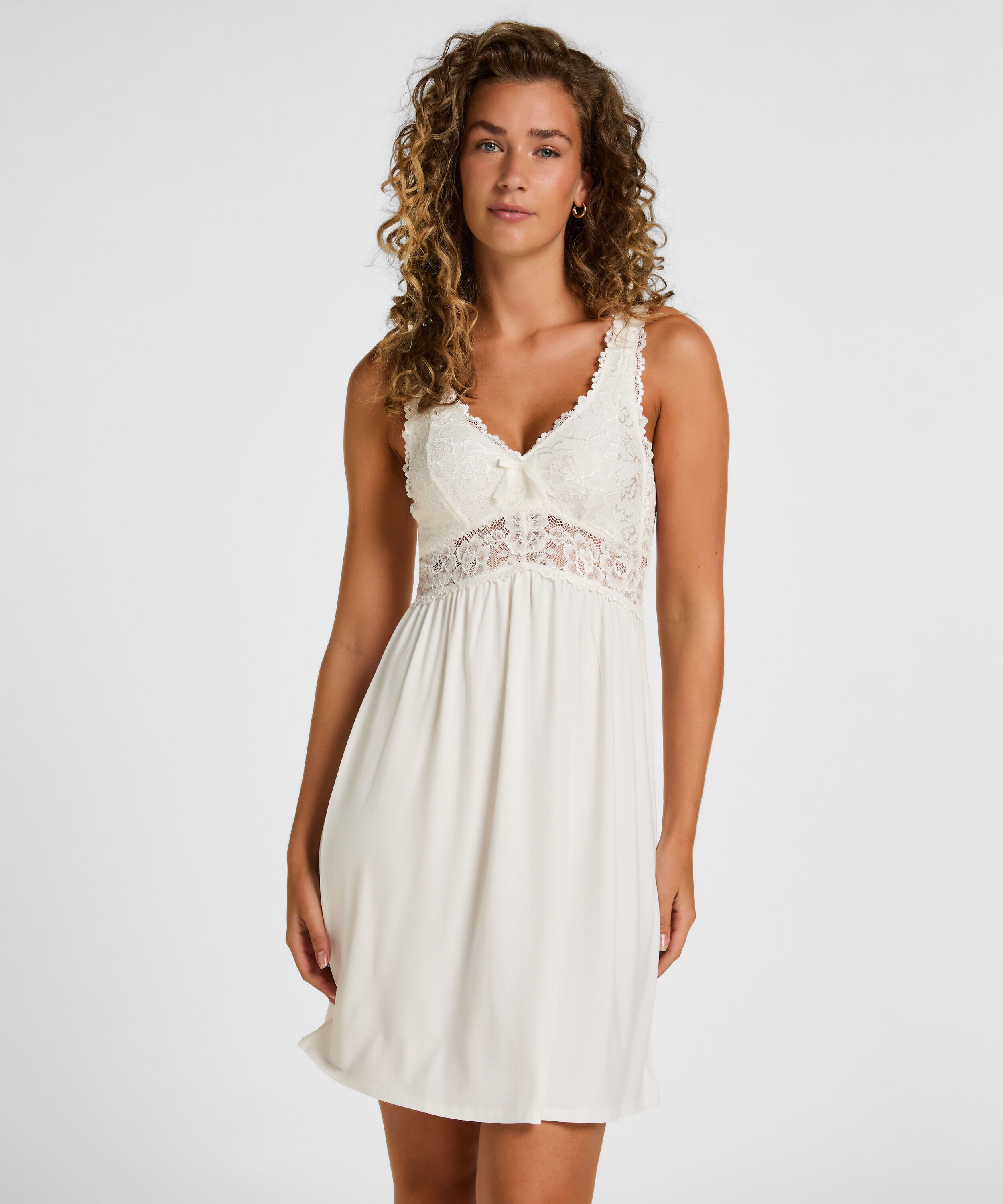 Slipdress Nora Lace, Weiß Slipdress Nora Lace, Weiß