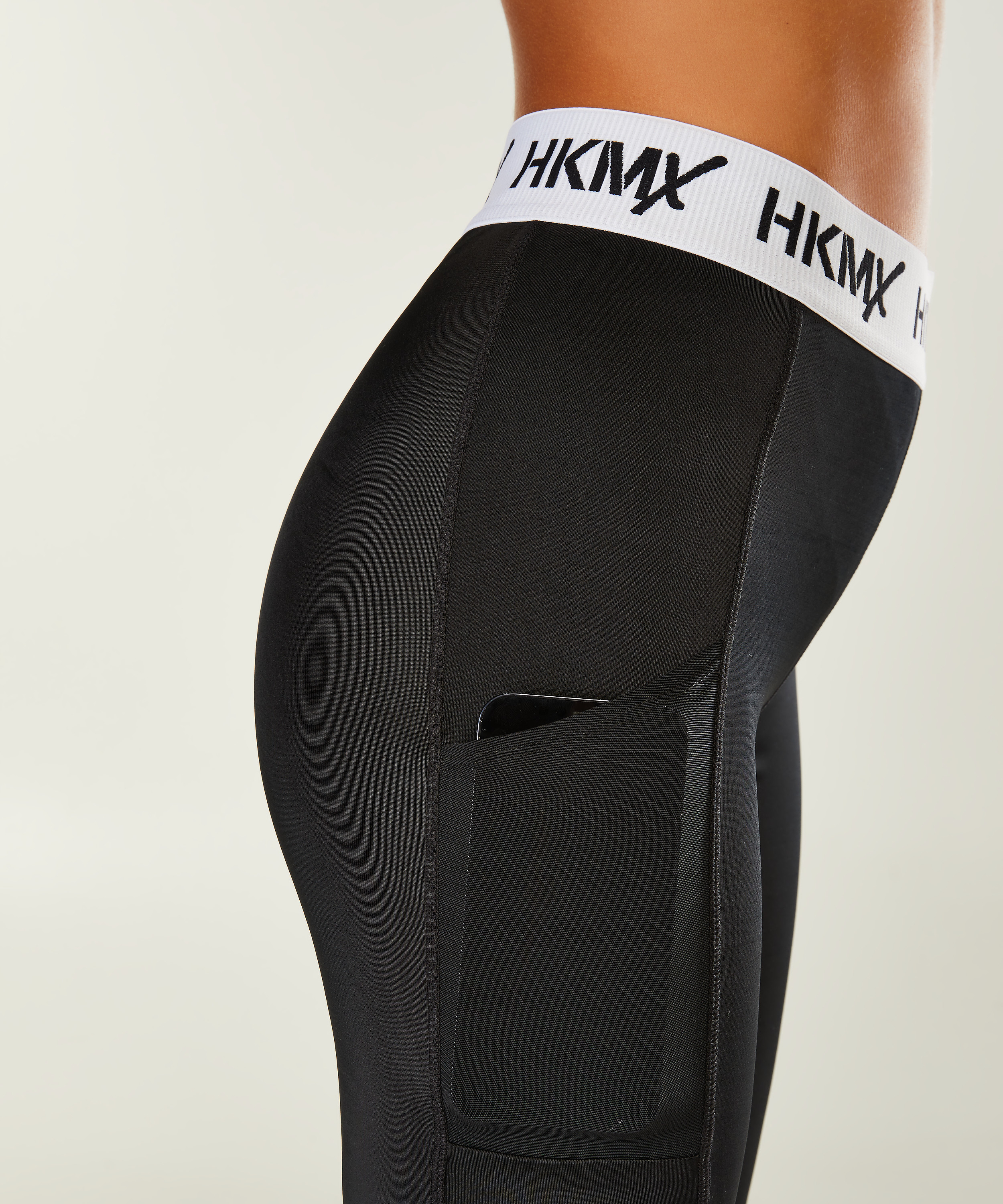 HKMX Sport-Leggings mit regulärer Taille, Schwarz, main