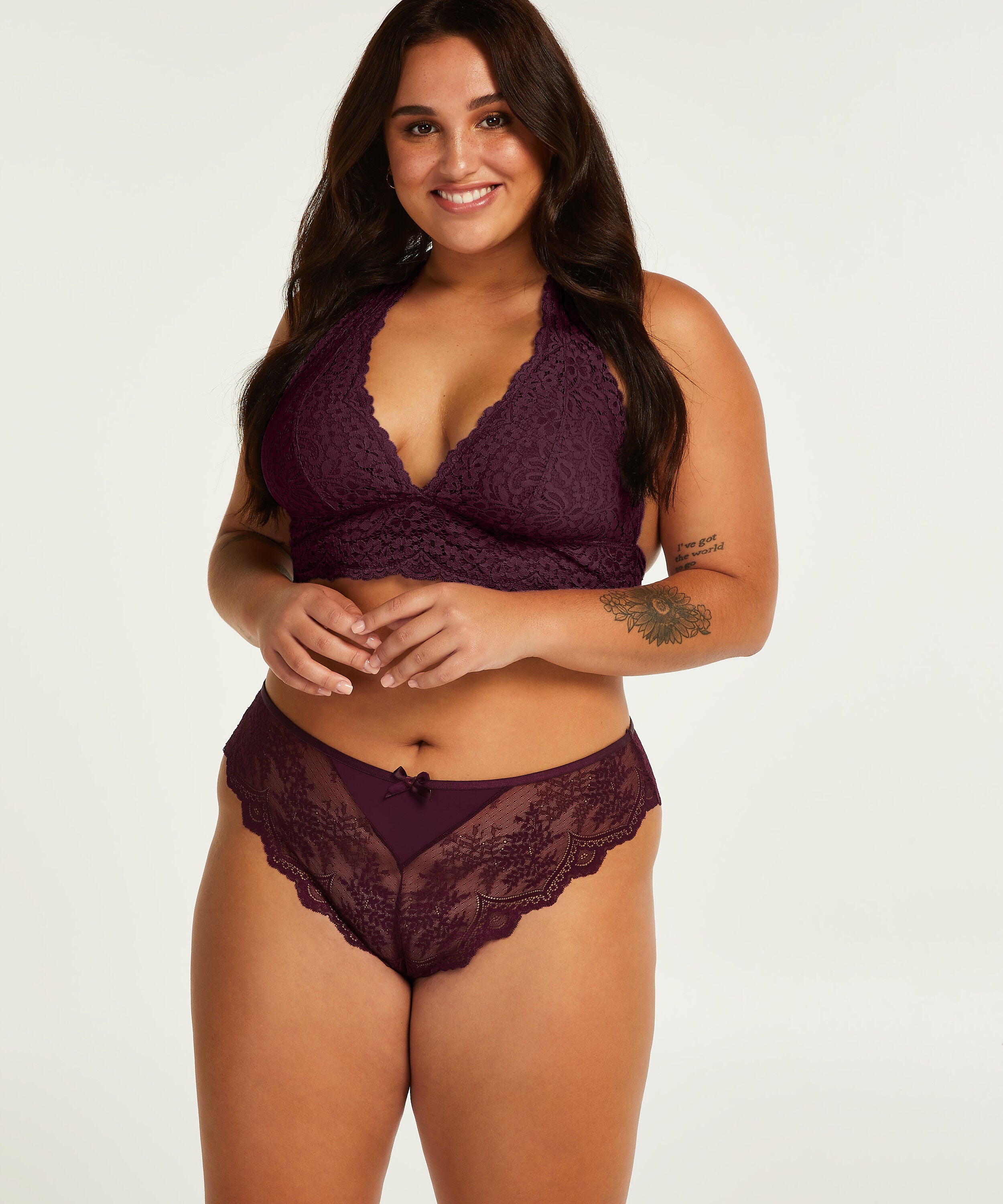 Brazilian mit hohem Beinausschnitt Heira Curvy, Lila