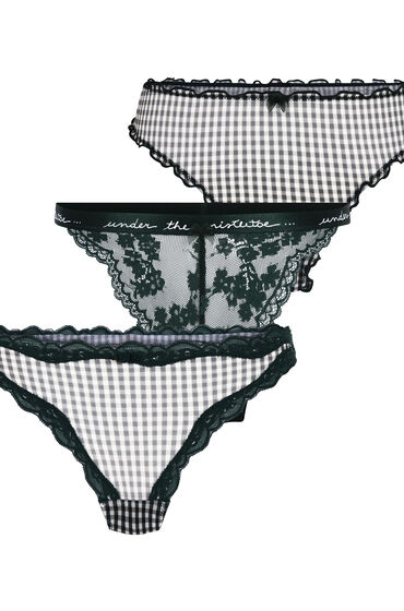 Thumbnail - Hunkemöller Weihnachtsstring-Geschenkset grün