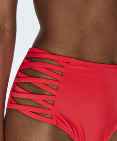 Hoher Cheeky-Bikinislip Sunset Dream, Rot