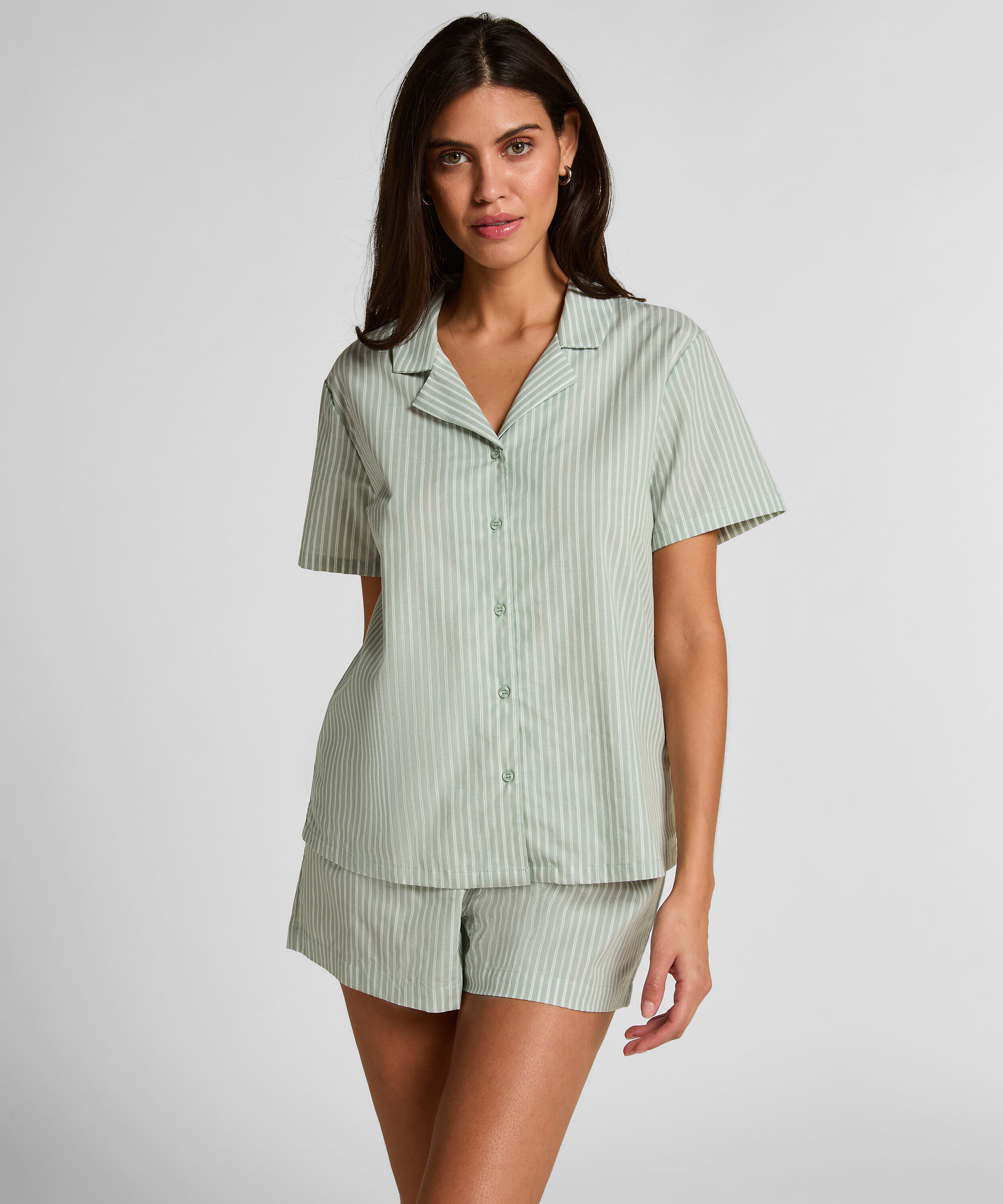 Gewebte Jacke mit Streifen