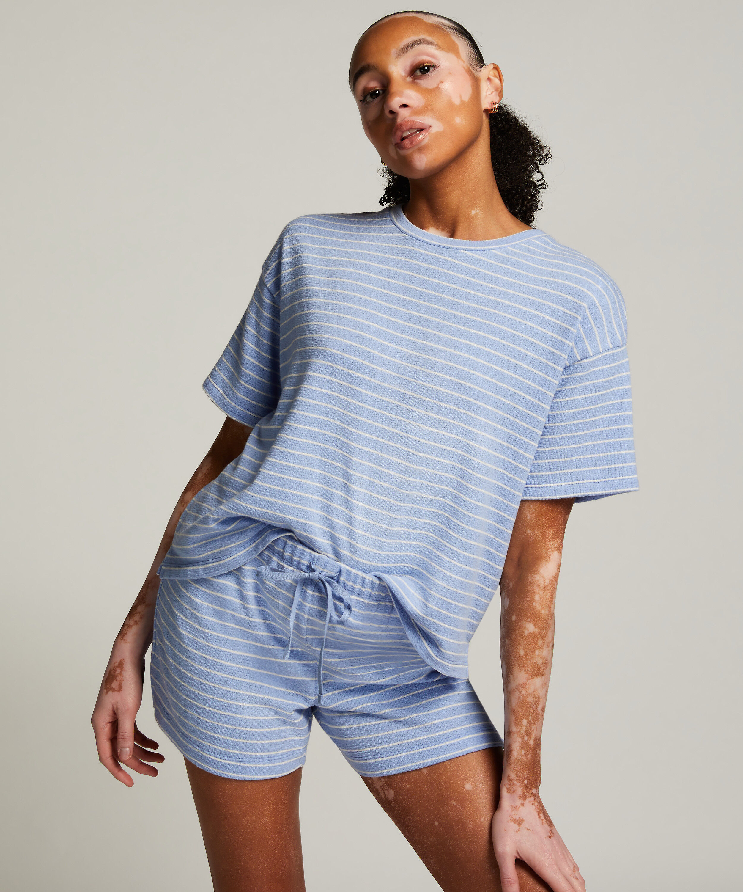 Shorts Baumwolle, Blau