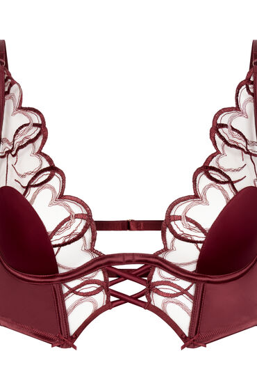 Thumbnail - Hunkemöller Olivia Unwattierter Longline-Bügel-BH Rot