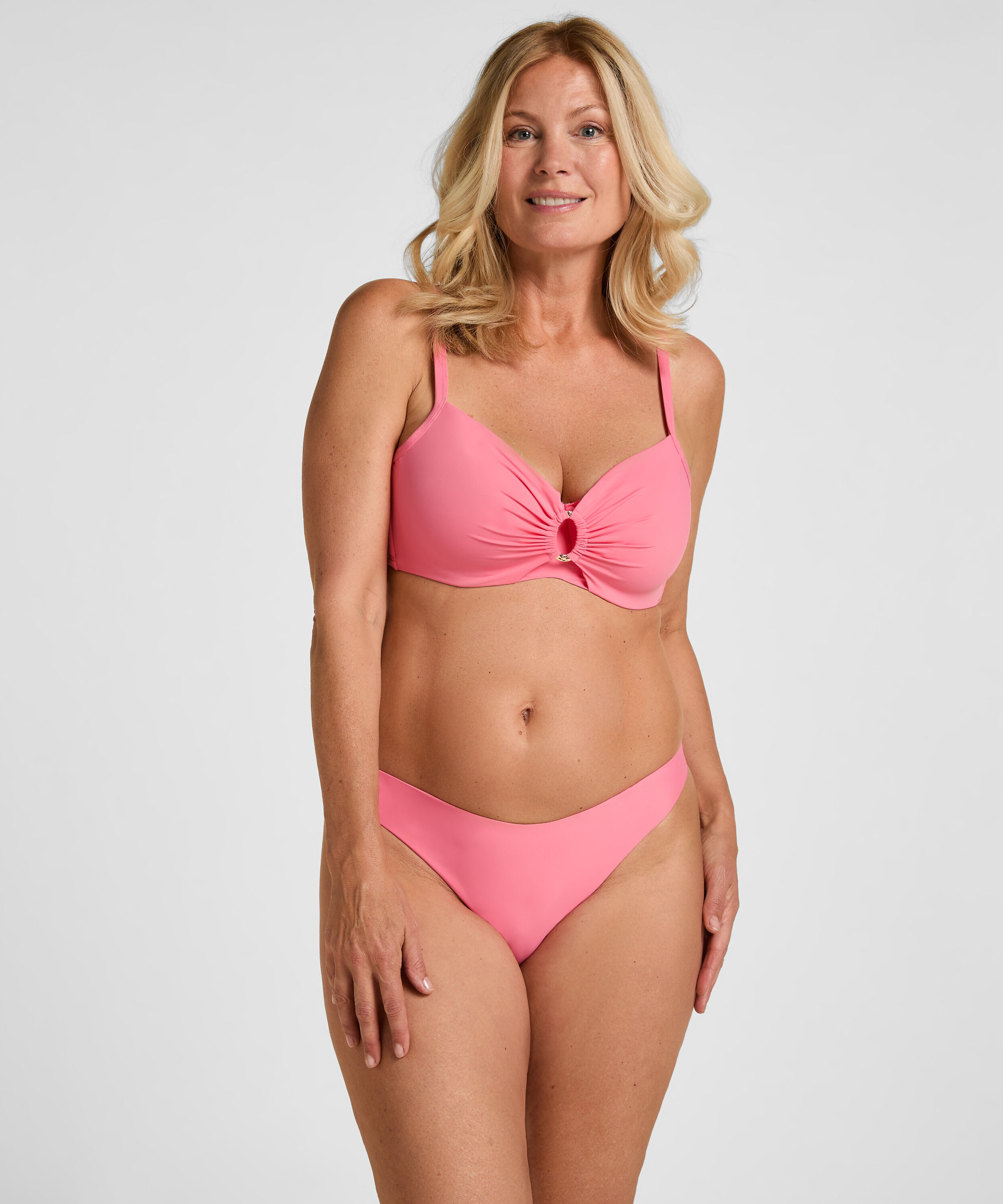 Highleg Bikinihose Luxe, Rosa