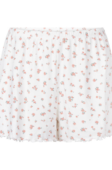 Thumbnail - Hunkemöller Gerippte Pyjamashorts Weiß