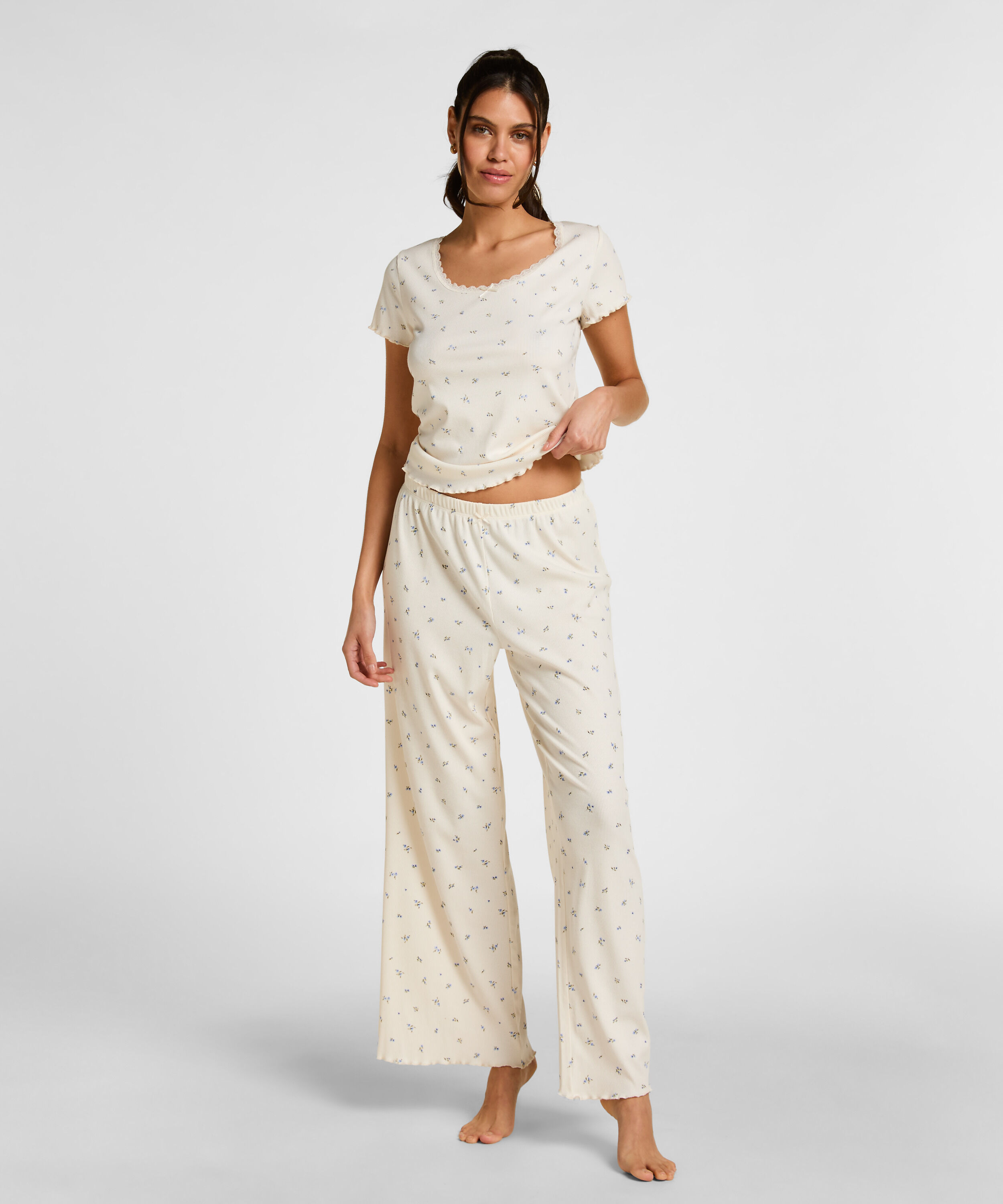 Daisy Pyjamahose, Weiß Daisy Pyjamahose, Weiß