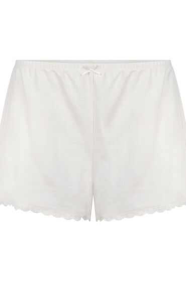 Thumbnail - Hunkemöller Pointelle-Shorts Weiß