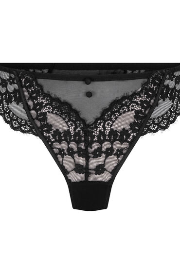 Thumbnail - Hunkemöller String Daisy Schwarz