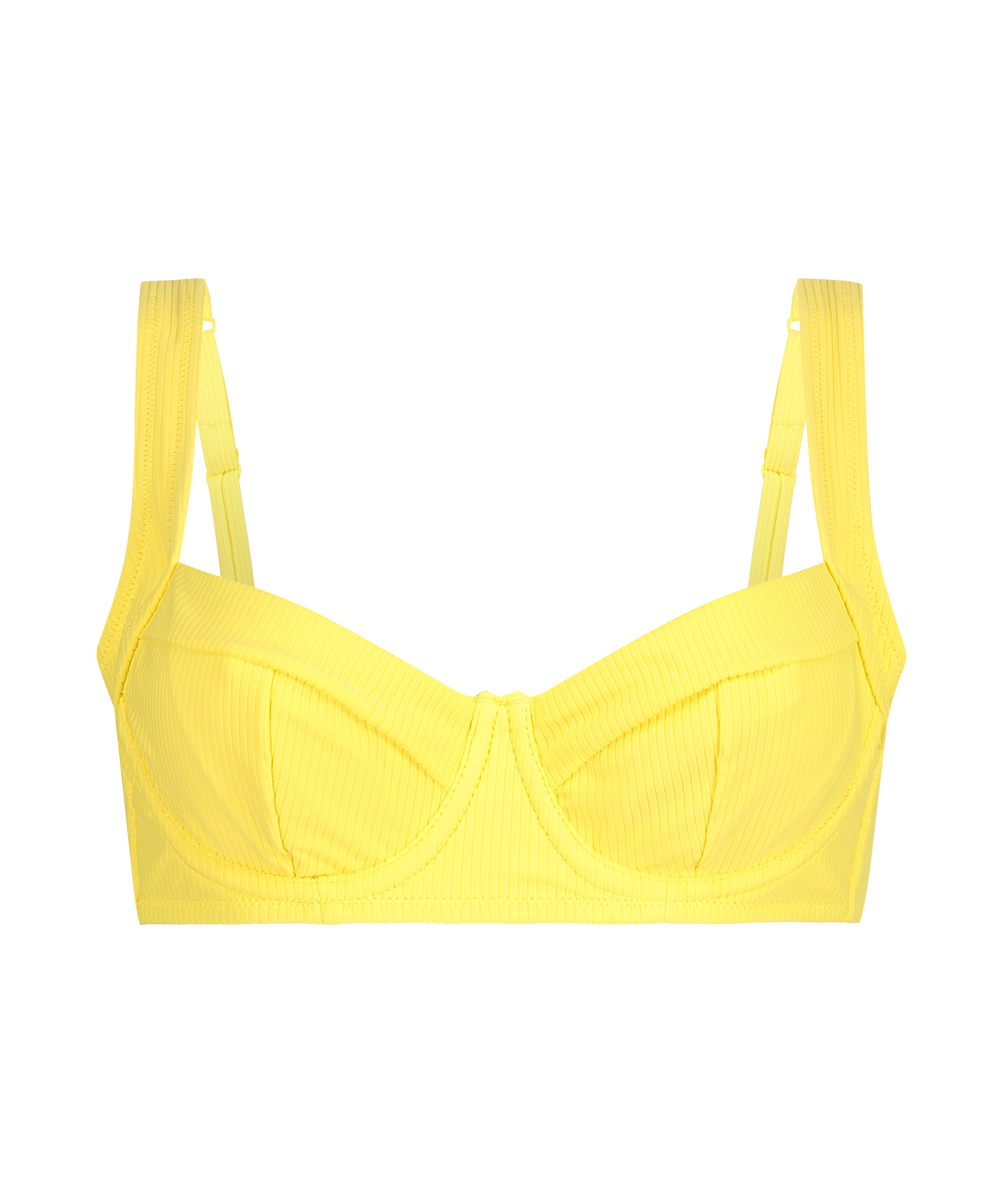 Nicht-vorgeformtes Bügel-Bikini-Top Lana, Gelb, main