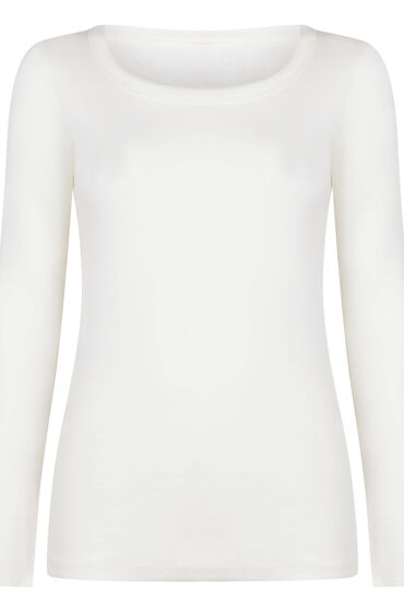 Thumbnail - Hunkemöller Pyjama-Top Baumwolle Weiß