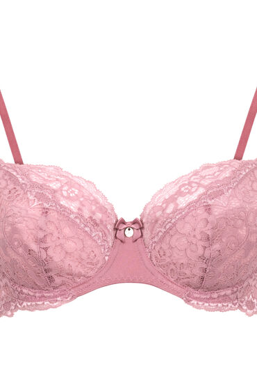 Thumbnail - Hunkemöller Unwattierter Bügel-BH Marine Rosa