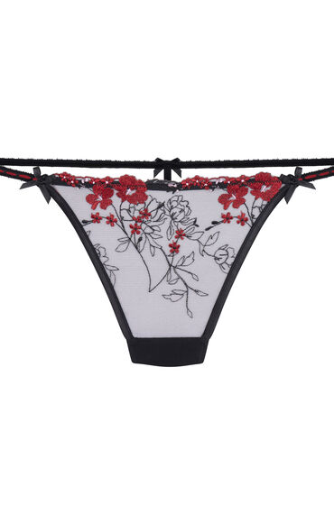 Thumbnail - Hunkemöller Peonie String mit hohem Beinausschnitt Schwarz